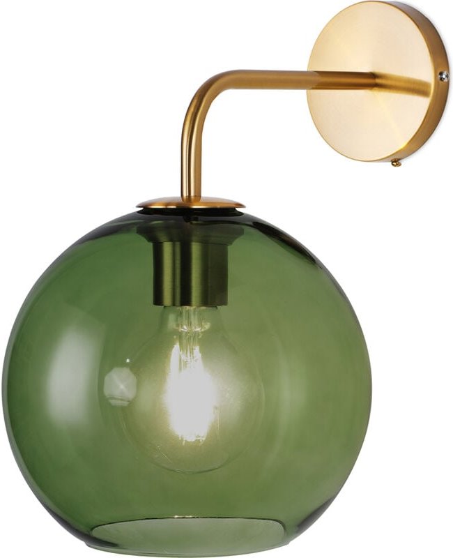 Wandleuchte - Glaskugel - Melissa Grün