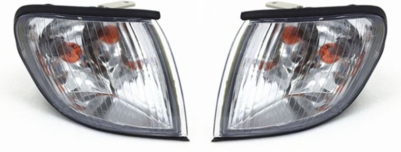 Tlily - Paar Vordere Ecke Licht Blinker Lampe für H1 Starex 1995-2005 Weiß