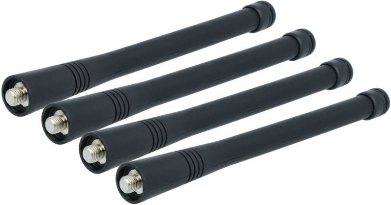 vhbw 4x Antenne Ersatz für Motorola NAD6502AR für Funkgerät - 15,1 cm Schwarz
