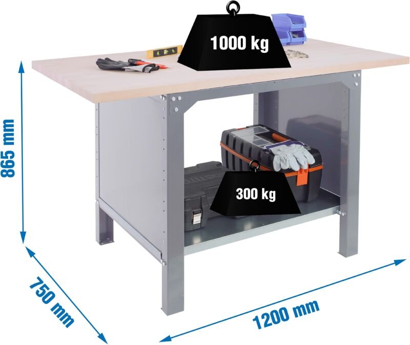 Simonrack SIMONWORK BT6 PRO Arbeitstisch Grau Robust 32 mm