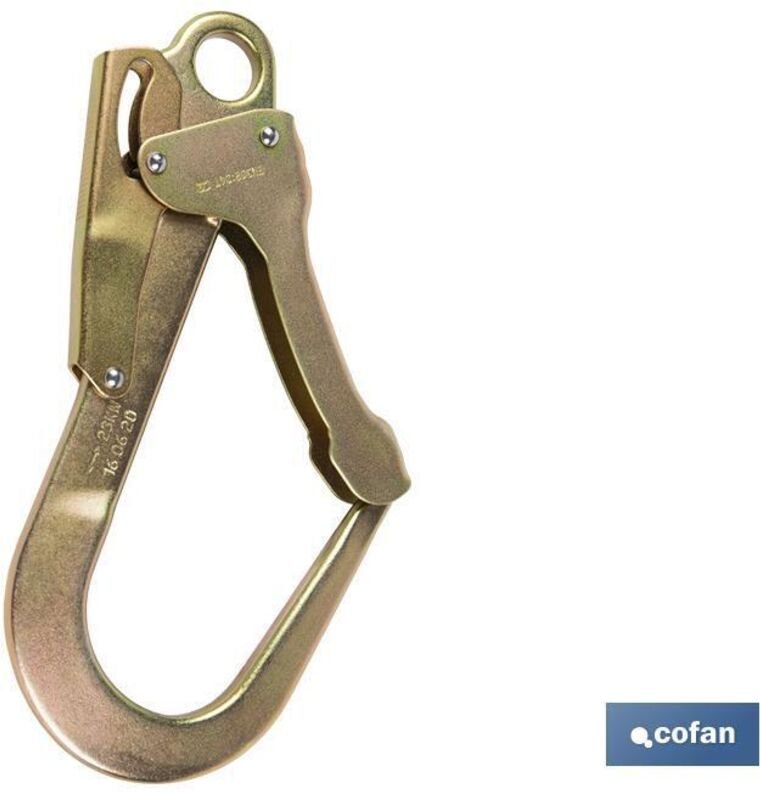 Gerüst-Sicherheitskarabiner mit doppelter automatischer Verriegelung aus Stahl