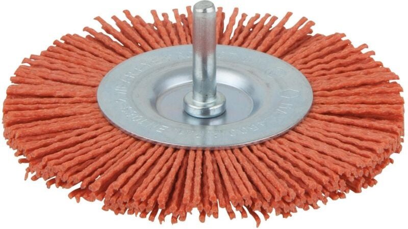 1 Nylon-Scheibenbürste, 6 mm Rundschaft - 8477000 - Wolfcraft