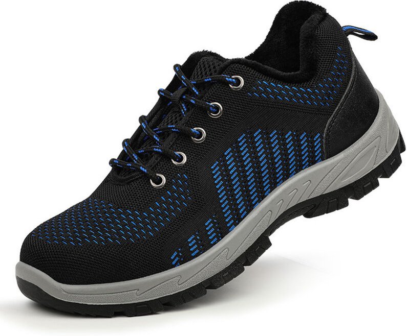 Turnschuhe mit Stahlkappe für Herren,leichte rutschfeste Sicherheitsschuhe,atmungsaktive, dämpfende Arbeitsschuhe,rutsch...