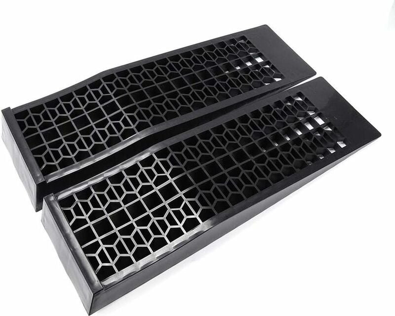 Senderpick - 2 stk. Autorampe 3000KG Auffahrrampen Kunststoff pkw Plastik Hochfestem Kunststoff Rampen