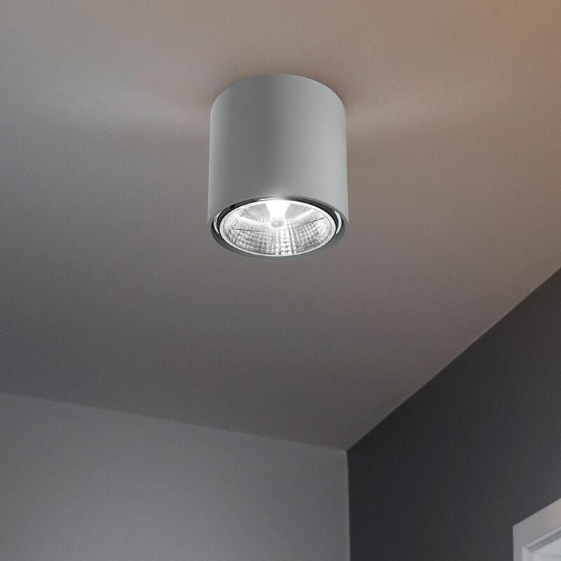 Etc-shop - Spots Deckenleuchte Aufbauspot GU10 Deckenlampe skandinavisch weiß, Wohnzimmer Treppenhaus Flur, 1x GU10 Fass...