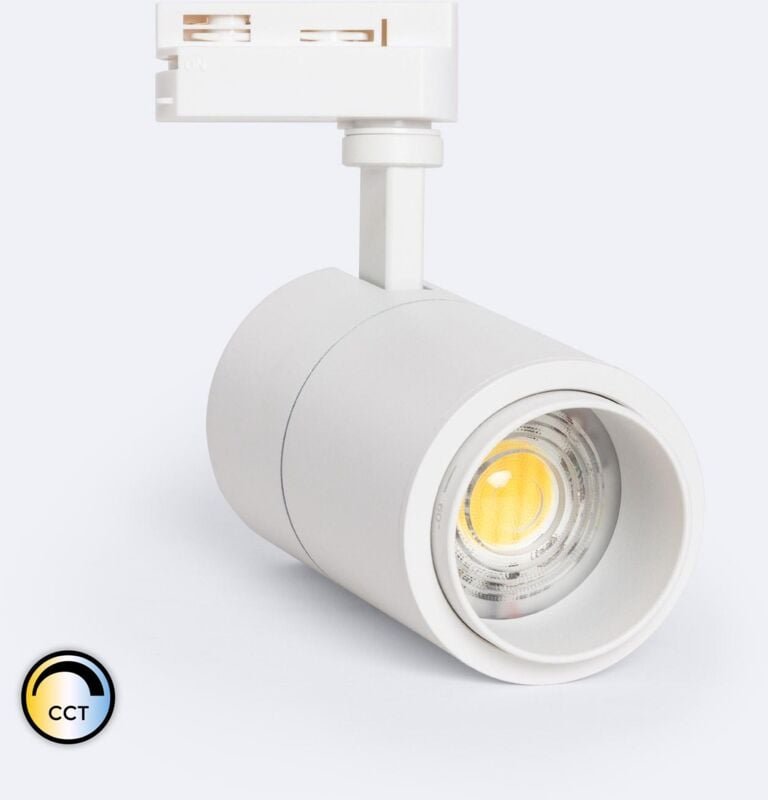 Ledkia - 1-Phasenstromschiene LED-Strahler 20W Dimmbar cct Pulyx Multiwinkel 15-60º Weiß