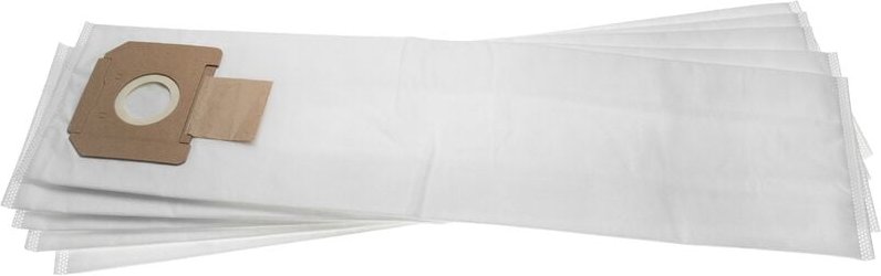 5x Staubsaugerbeutel kompatibel mit Bosch gas 55 m afc Professional Staubsauger - Mikrovlies, 73.95cm x 19,7cm, Weiß - V...