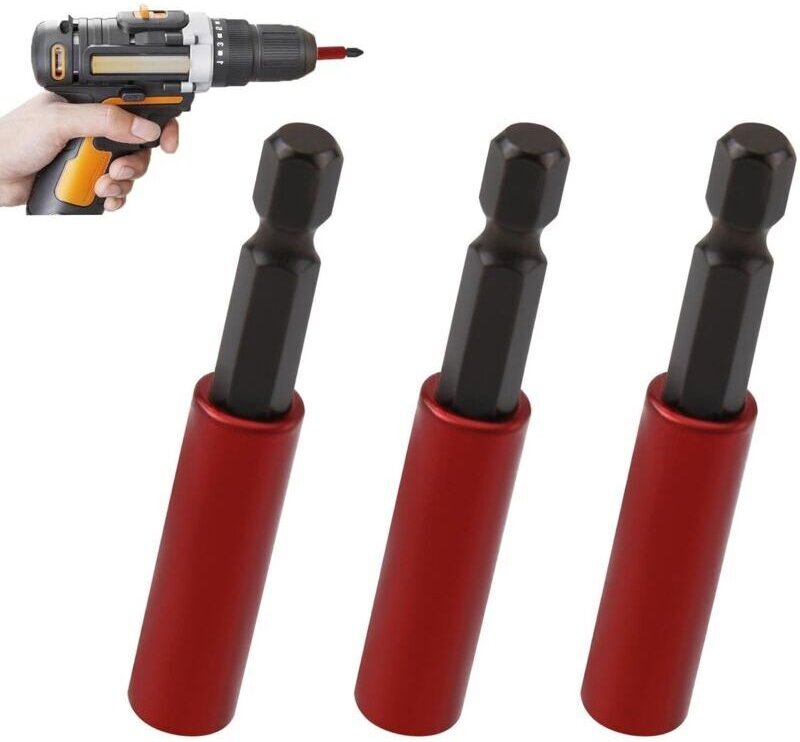 3-teiliger schlagfester Bithalter mit Sechskantschaft, elektrisches Bohrmaschinen-Schraubendreher-Bit-Set, Schraubendreh...