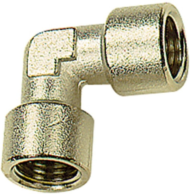 Riegler Winkelstück, innen/innen, G 1, SW 30, Messing vernickelt