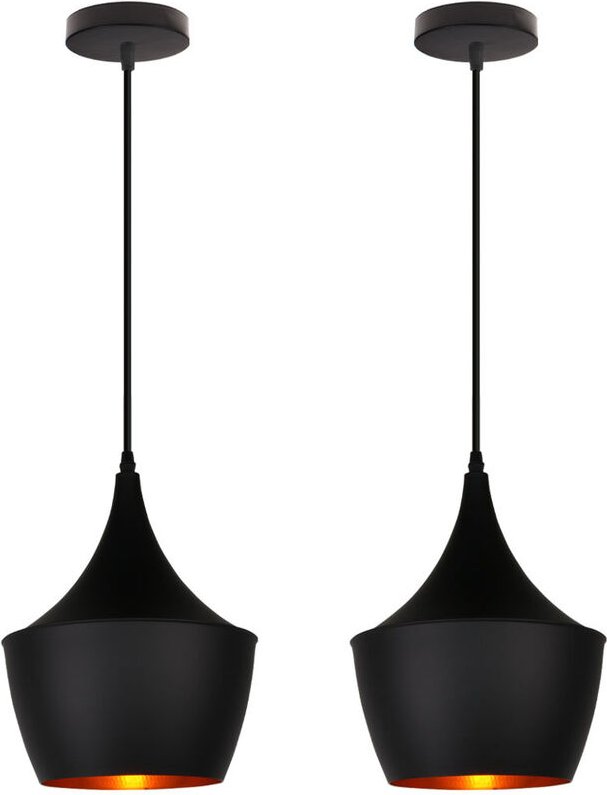 Pendelleuchte, Vintage Hängelampe mit Ø22cm Metall Lampenschirm, Eisen Kronleuchter im Industrielle Stil E27 Fassung für...