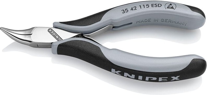 35 42 115 esd esd Spitzzange 45° gebogen 115 mm - Knipex