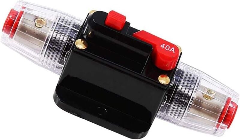 Thumbnail - Memkey - 40 a automatischer wasserdichter Leistungsschalter, 12 V–24 v Gleichstrom-Inline-Sicherungshalter, manueller Re...