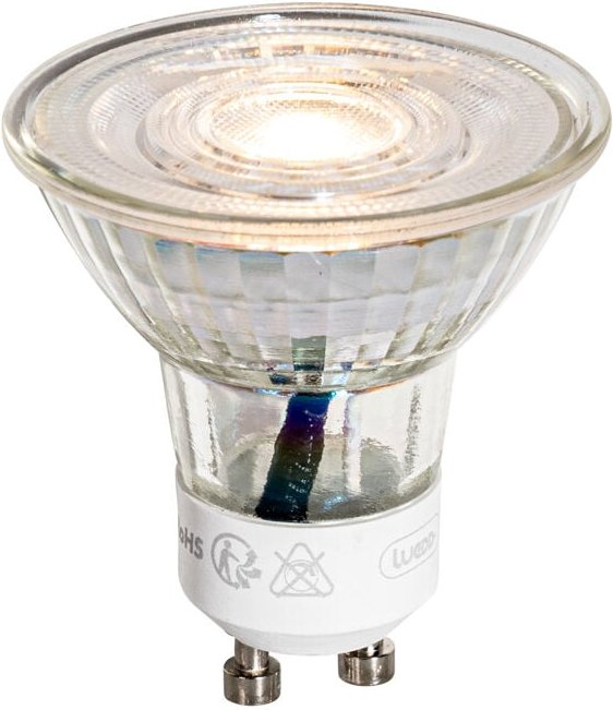 GU10 50mm LED-Lampe Klar 4,9W 450 lm 3000K
