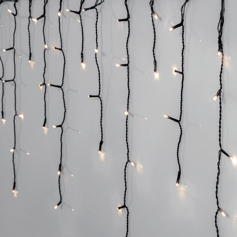 Star Trading - led Eiszapfen-Lichterkette Crispy Ice White, 960 LEDs, 24m, IP44