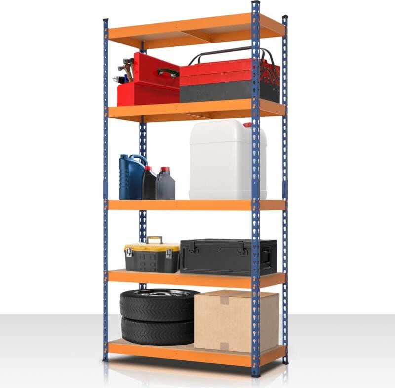 Schwerlastregal Rhino Blau-Orange 180 x 90 x 60 cm