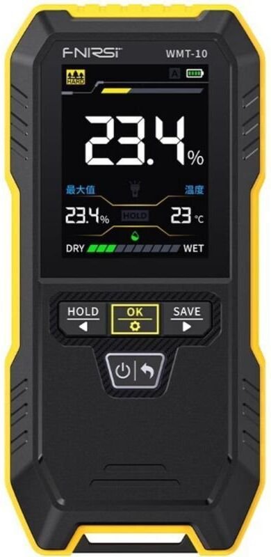Misuratore di umidità non distruttivo per legno e pareti, misurazione dell'umidità senza contatto, strumento multifunzio...