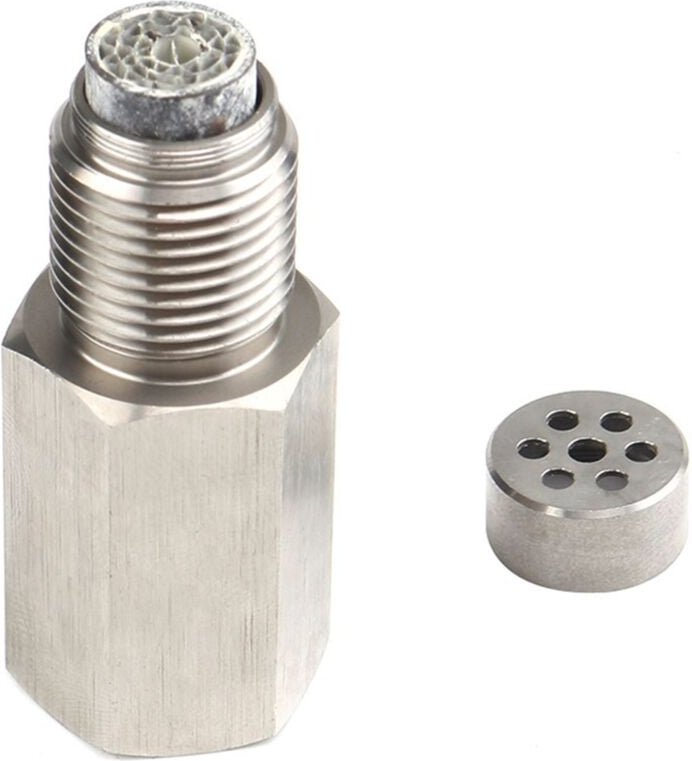 Tlily - M18X1.5 O2 Sauerstoffsensor-Adapter mit Filterelementen für Decat Wasserstoff Extender Spacer cel Fix Check Engi...