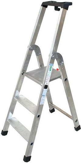 Thumbnail - Profi Stehleiter 3 Stufen - Maximale Arbeitshöhe 2.65m - Q60/3