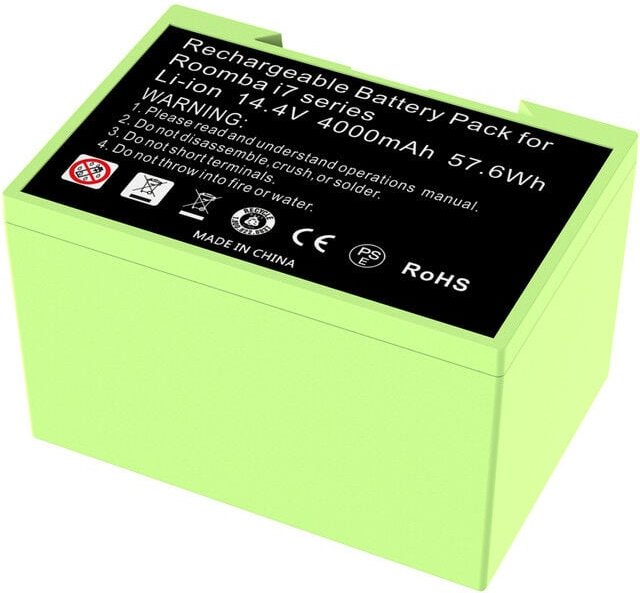 14.4V 4000 mAh Akku für iRobot Roomba e5 e6 i3 i4 i6 i7 i7+ 7150 7550 e5158 e6198 4150