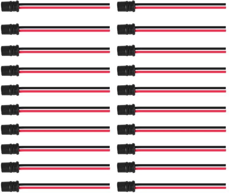 Zoternen - T10 W5W led Lampenfassungen Vorverdrahteter Kabelbaum Stecker Adapter Fassung Lampen Gummifassung Lampenfassu...