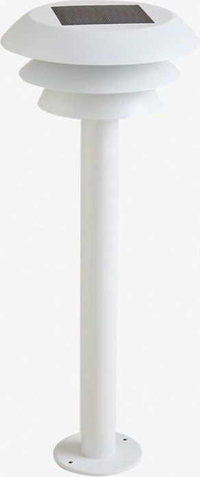 Sklum - Lirano Solar-LED-Leuchte aus Edelstahl für den Außenbereich Weiss