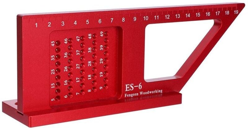 Tischler-Quadrat, 0,2 mm Präzisions-Winkelquadratlineal aus Aluminiumlegierung, Holzbearbeitungs-Anreißlineal, Hilfsmess...