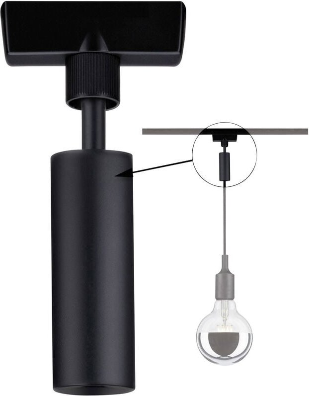 Paulmann - 96914 Aufbausystem-Komponente Pendeladapter Schwarz (matt)