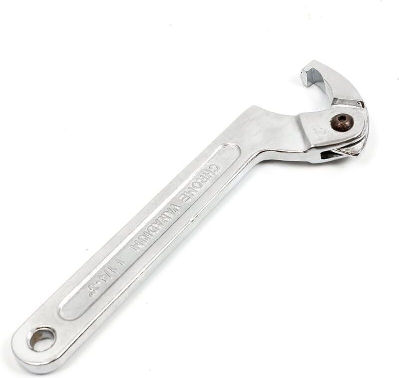 Ersandy - Verstellbare Gelenkhakenschlüssel für 32–76 mm Schlitzmuttern