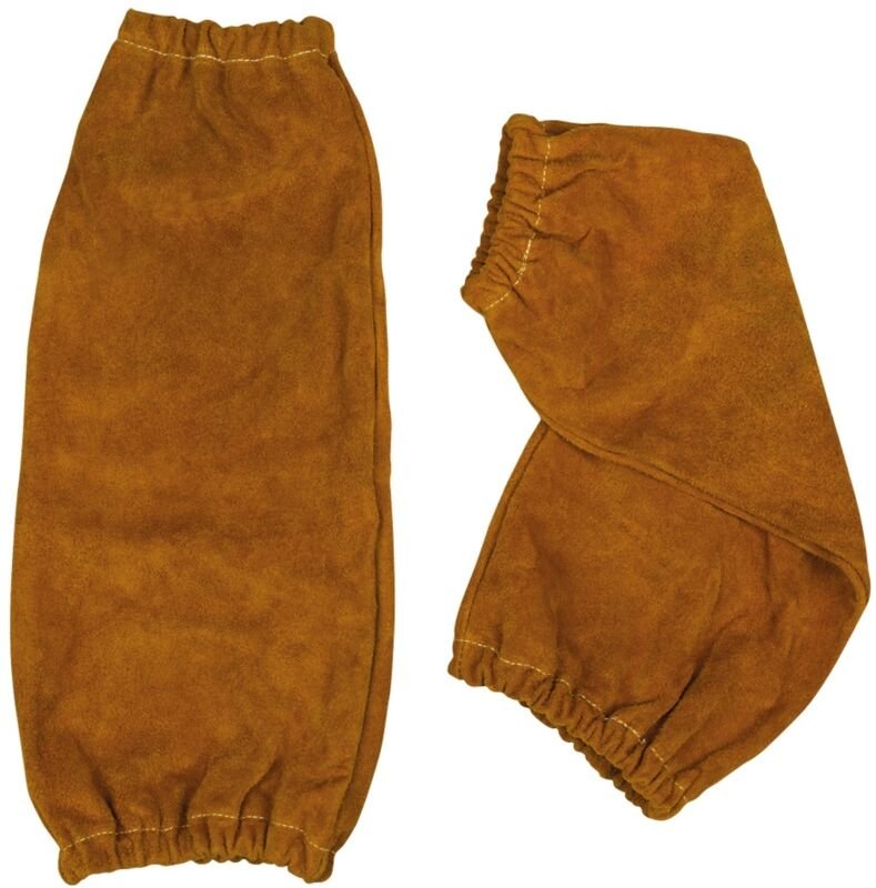 Lederärmel, hellbraun, 2er Pack