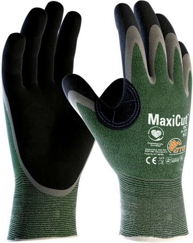 ATG - Guanti da lavoro MaxiCut Oil 34-304-7 - Grüne - - Grüne