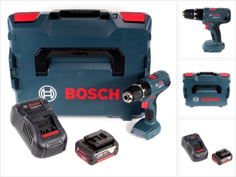 Professional gsb 18V-21 Akku Schlagbohrschrauber 18V 55Nm + 1x Akku 5,0Ah + Ladegerät + L-Boxx - Bosch