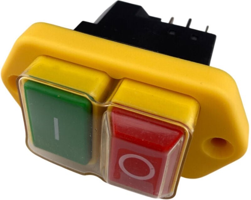 Trade-Shop Ein-Aus-Schalter / Hauptschalter / Geräteschalter / Taster YH02-A 16A 250V mit 4 Anschlusskontakten für stati...