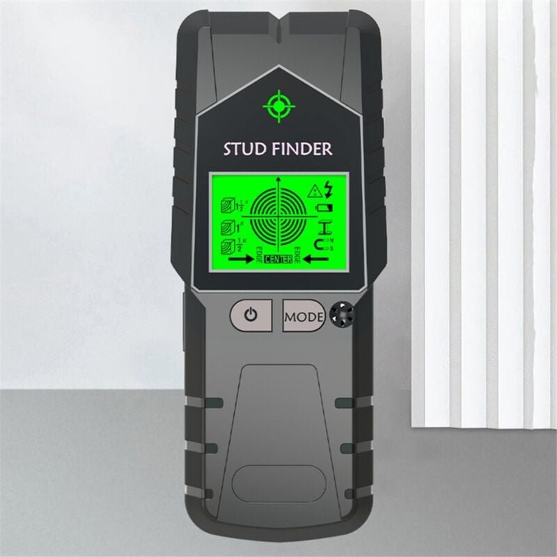 Tlily - Balkenfinder, Wandscanner, 6-in-1-Detektor, für Holz und Metall, Schwarz