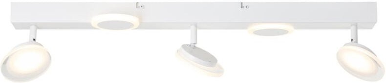 BRILLIANT Lampe, Meriza LED Spotbalken 3flg weiß, 3x LED integriert, 7.3W LED integriert, (933lm, 3000K), Köpfe schwenkb...