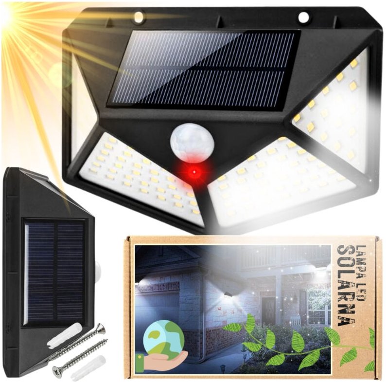 LED Solar Halogen Außen Gartenlampe mit Bewegungsmelder 3 Modi IP65