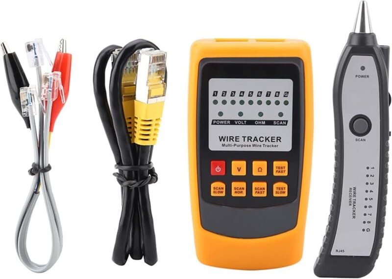 Dolaso - Kabel-Tracker-Leitungsdetektor, Multifunktions-Kabel-Tracker GM60, tragbarer schneller LAN-Netzwerk-Kabeltester...
