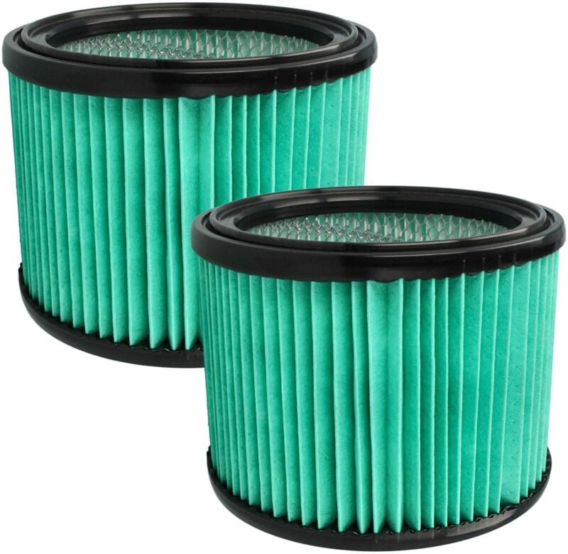 2x Staubsaugerfilter kompatibel mit Bosch gas 12-25 pl, 15 ps Staubsauger - HEPA-Filter Schwarz Hellblau - Vhbw