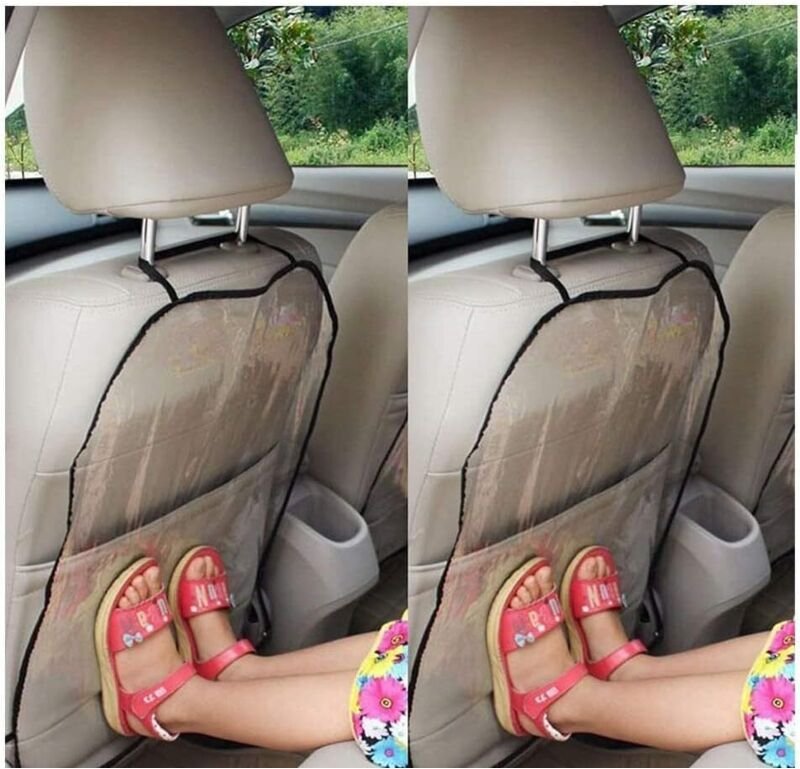 2-teiliger Autositzbezug, Autositzschutz für Kinder, Schmutzmatte, Reinigungsschutz, Trittschutz, staubdichter Rücksitz,...