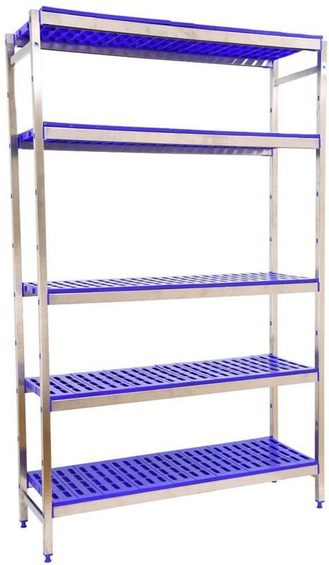 Simonrack INITIALE Metallregal Edelstahl Blau