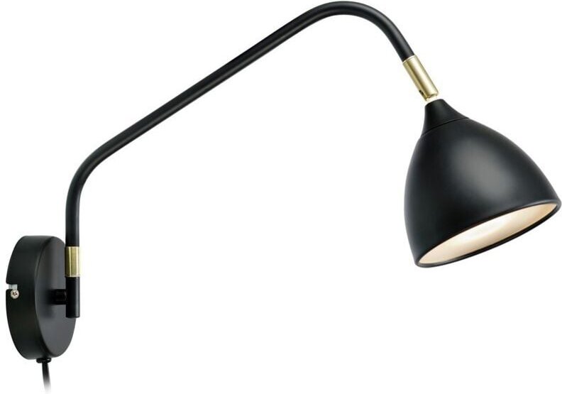 Thumbnail - Valencia - 1 Leichte Innenwand-Leselampe Schwarz, GU10 - Markslojd