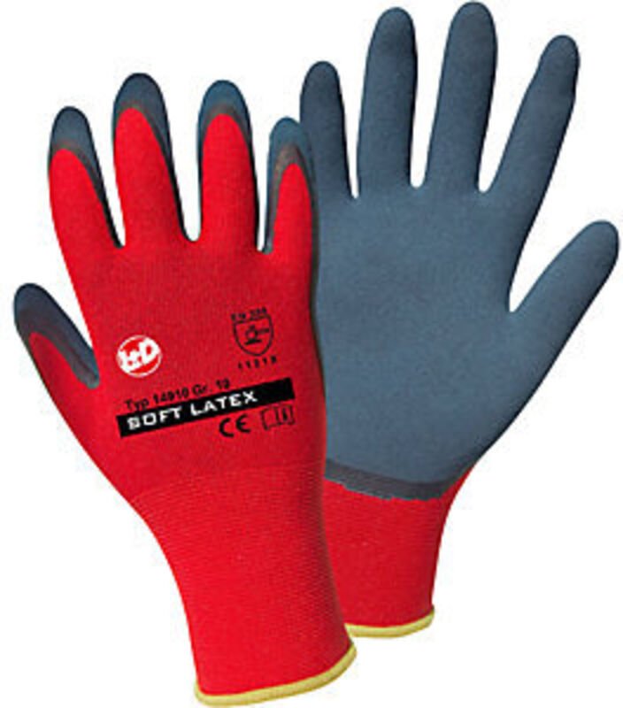 Leipold Doehle Soft Latex 14910-8 Polyester Arbeitshandschuh Größe (Handschuhe): 8 en 388:2016 cat