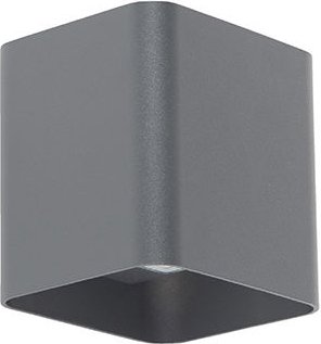Moderne Wandleuchte dunkelgrau inkl. led IP54 quadratisch - Evi