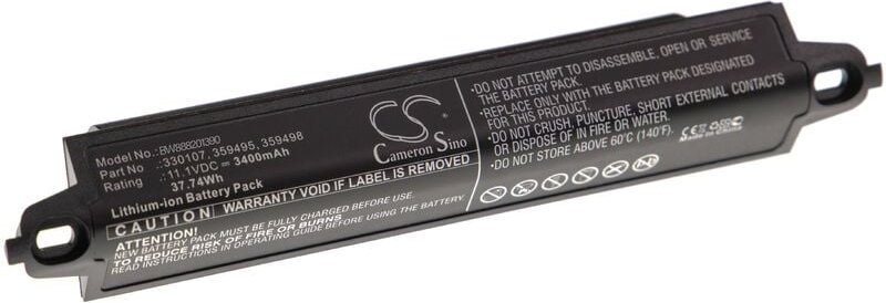 Akku Ersatz für Bose 330105, 330105A, 330107, 330107A, 359495 für Lautsprecher Boxen Speaker (3400mAh, 11,1V, Li-Ion) - ...