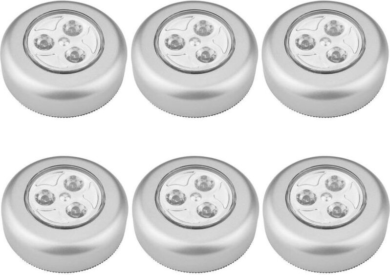 Selbstklebendes LED-Nachtlicht, betrieben mit 3 Batterien, für Kleiderschrank/Garderobe/Regal/Eingangsbereich/Küche/Flur