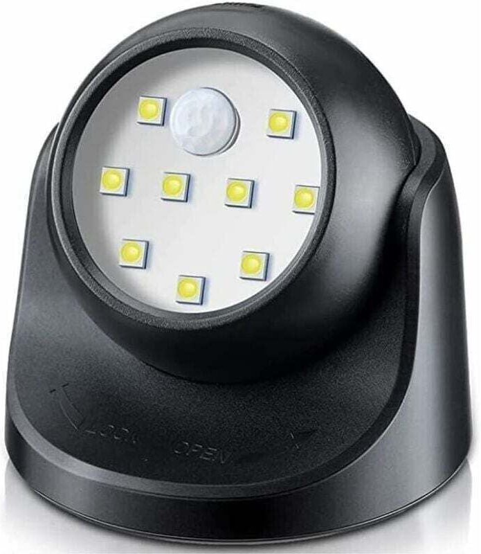 Thumbnail - LED-Außenstrahler, Außenstrahler mit Bewegungsmelder, kabelloser LED-Außenstrahler, 150 Lumen, abnehmbare Kugel, 360 Gra...