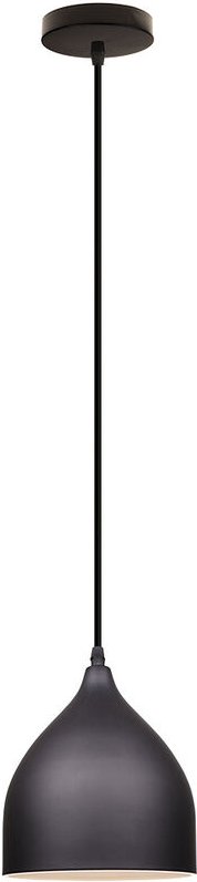 Pendelleuchte, Moderne Hängeleuchten mit Lampenschirm, Kuppel-Kronleuchter aus Metall für Kücheninsel Schwarz 1PCS