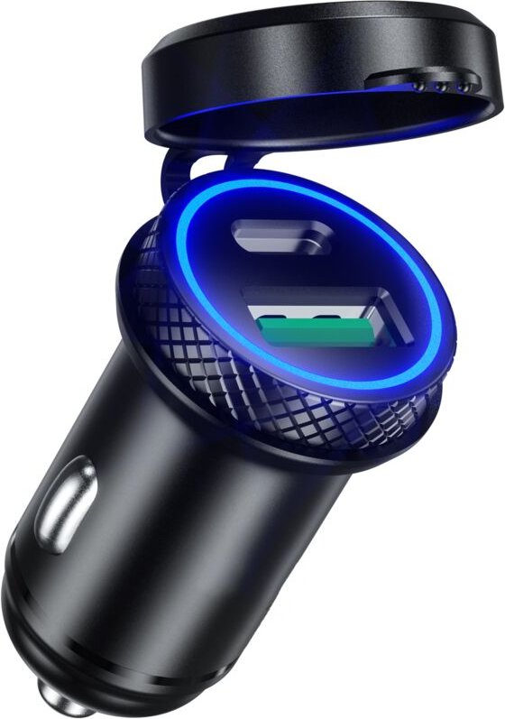 USB-C-Zigarettenanzünder-Ladegerät, 60 W/5 A, Autoladegerät QC3.0 und PD Typ C, Dual-Port, schneller USB-Zigarettenanzün...