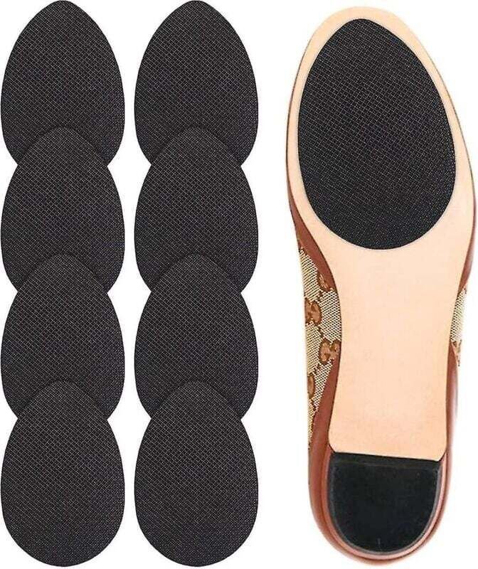 Rutschfeste Schuhsohlen, selbstklebende Sohlenschoner für High Heels, rutschfest (schwarz)