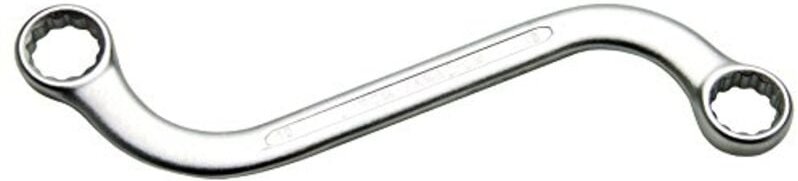 S-Form Doppel-Ringschlüssel Zwölfkant sw 18 x 19 mm