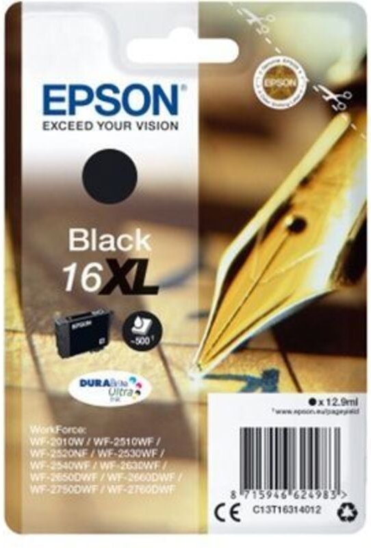 Thumbnail - Epson Pen and crossword Singlepack Black 16XL DURABrite Ultra Ink